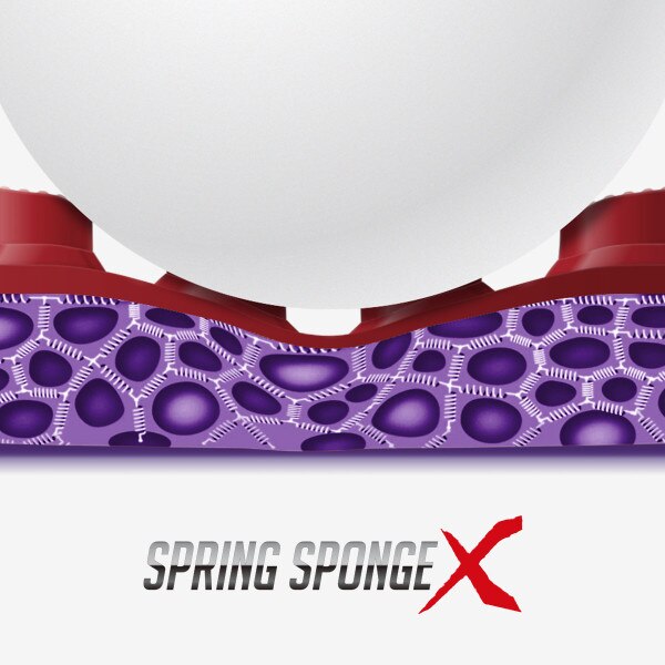 Butterfly Table Tennis Rubber Bugller - Spring Sponge X